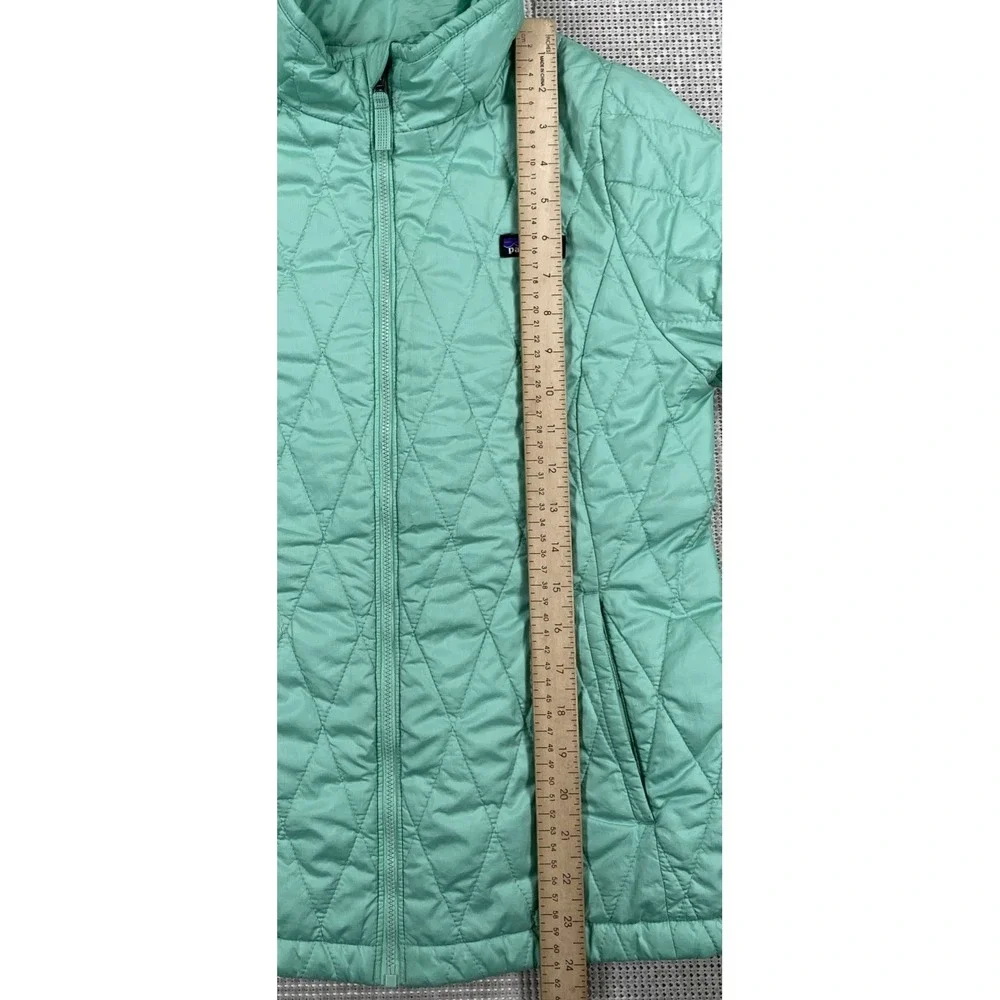 Patagonia Nano Puff Jacket Full Zip Teal Quilted Girl's XL 14 2018 Model